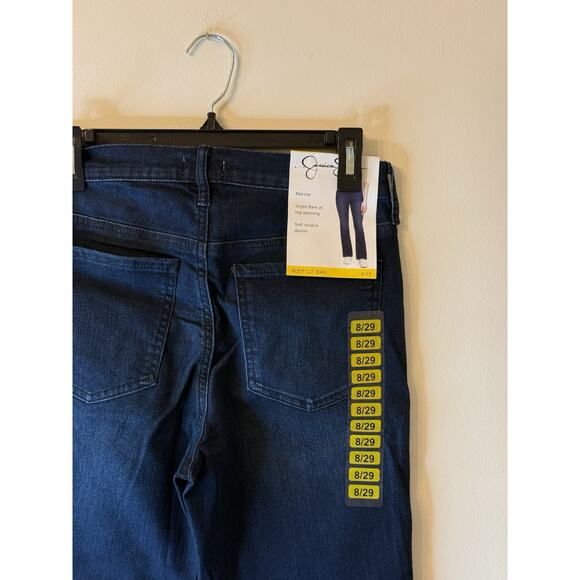 Jesica Simpson Low Rise Bootcut Women's size 8/29 Dark Wash Blue Denim Jeans - Picture 6 of 8